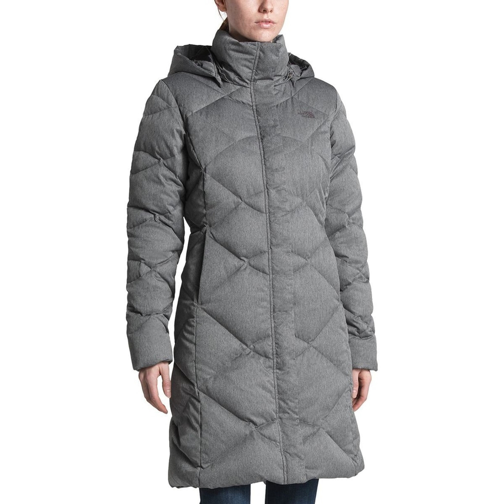 The North Face Women's Gray Puffer Coat with Hood